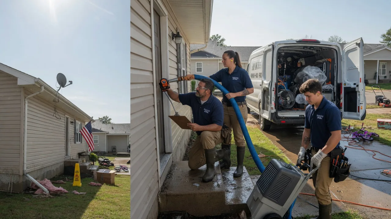 Ceiling Water Damage Restoration in Gypsum, KS near me